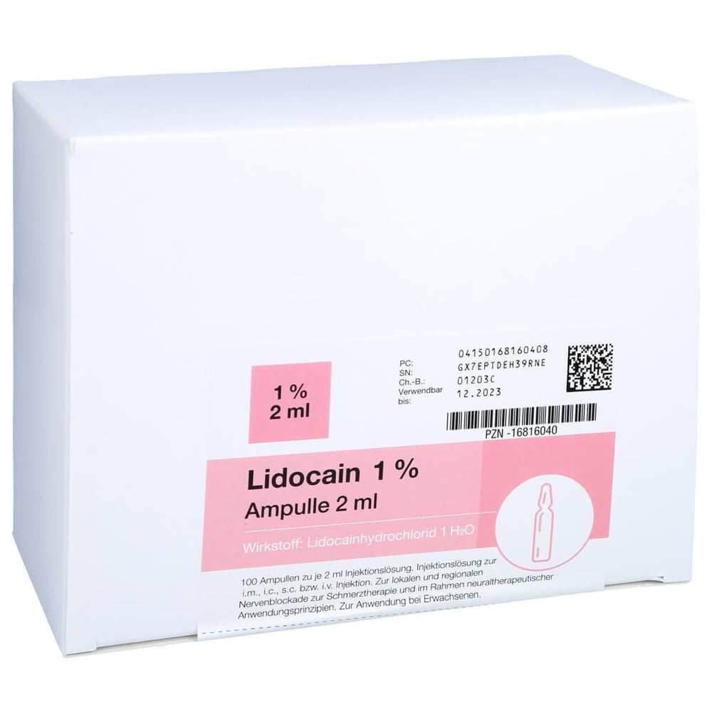 Lidocain pharmarissano 1% Ampulle 2ml