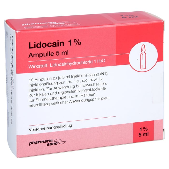 Lidocain pharmarissano 1% Ampulle 5ml