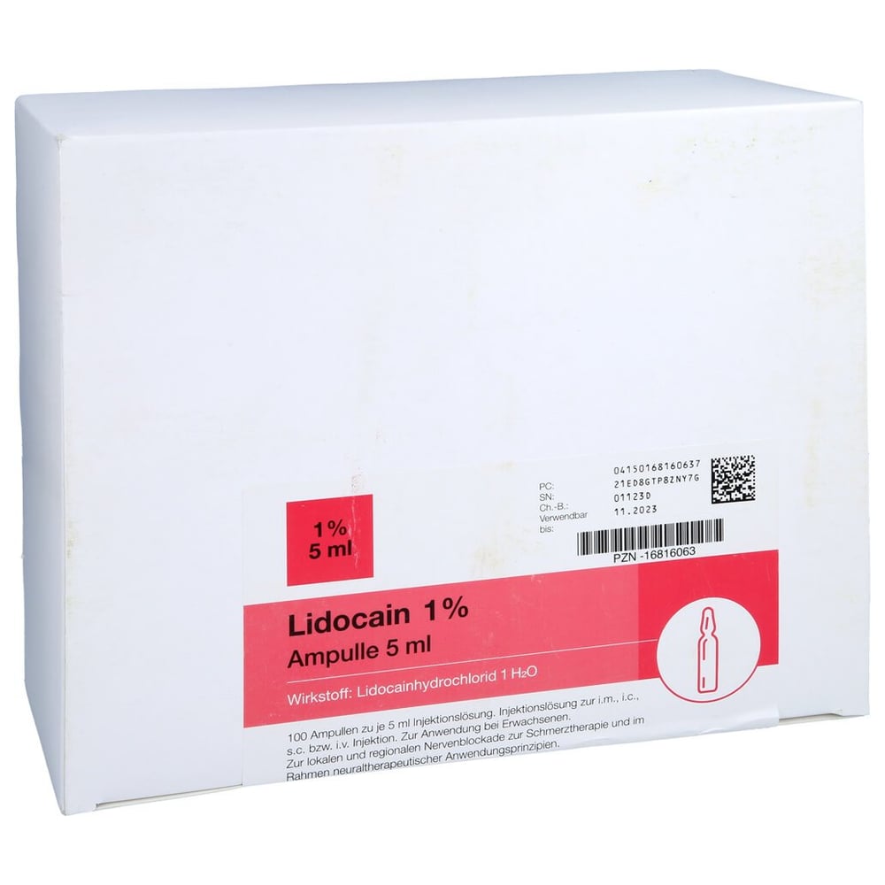 Lidocain pharmarissano 1% Ampulle 5ml
