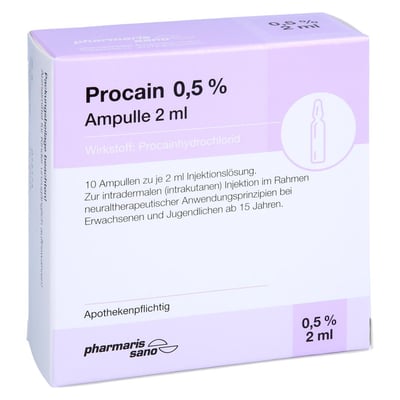Procain Psano 0,5 % Amp 2 ml Produktbild 1