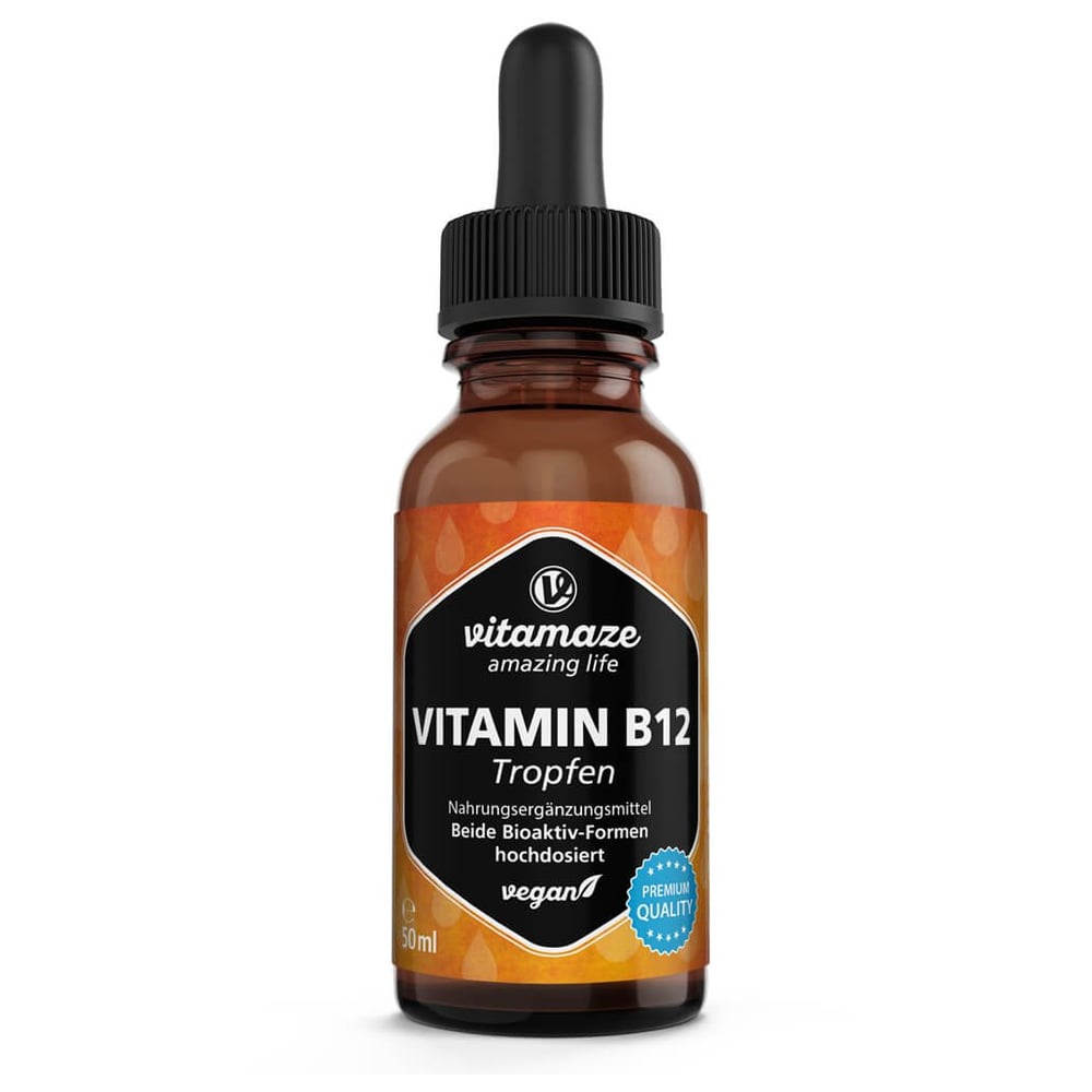 Vitamin B12 100ug hochdosiert Tropfen vegan