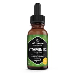 Vitamin K2 MK7 hochdosiert Tropfen vegan