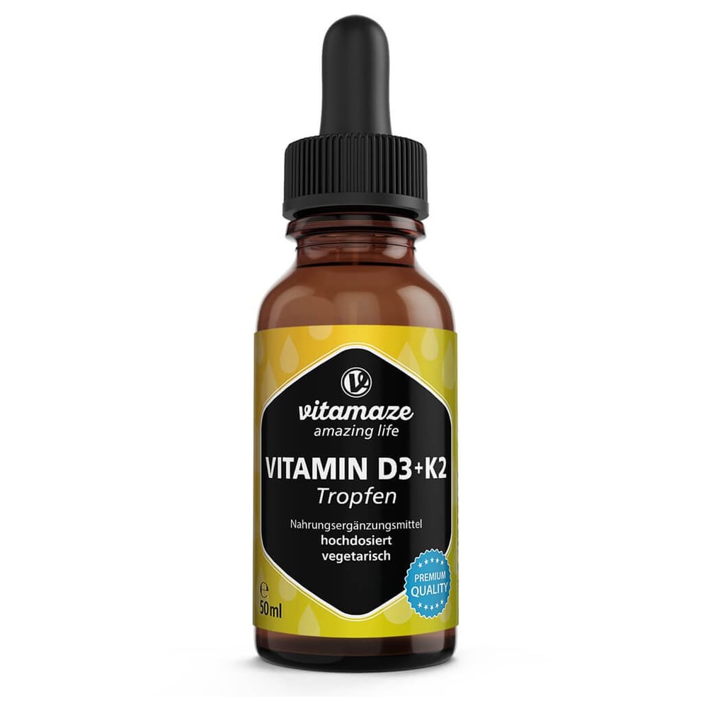 Vitamin D3 K2 1000 IE / 10 ug hochdosiert Tropfen