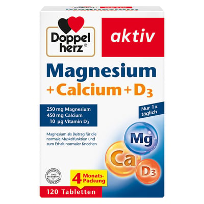 Doppelherz Magnesium+Calcium+D3 Aktiv