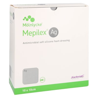 Mepilex Ag Schaumverband 10x10 cm steril CC Pharma