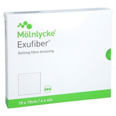 Exufiber 10x10cm Gel Faser B2B Medical