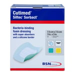 Cutimed Siltec Sorbact PU-Verband 7,5x7,5 cm Avitamed Produktbild 2