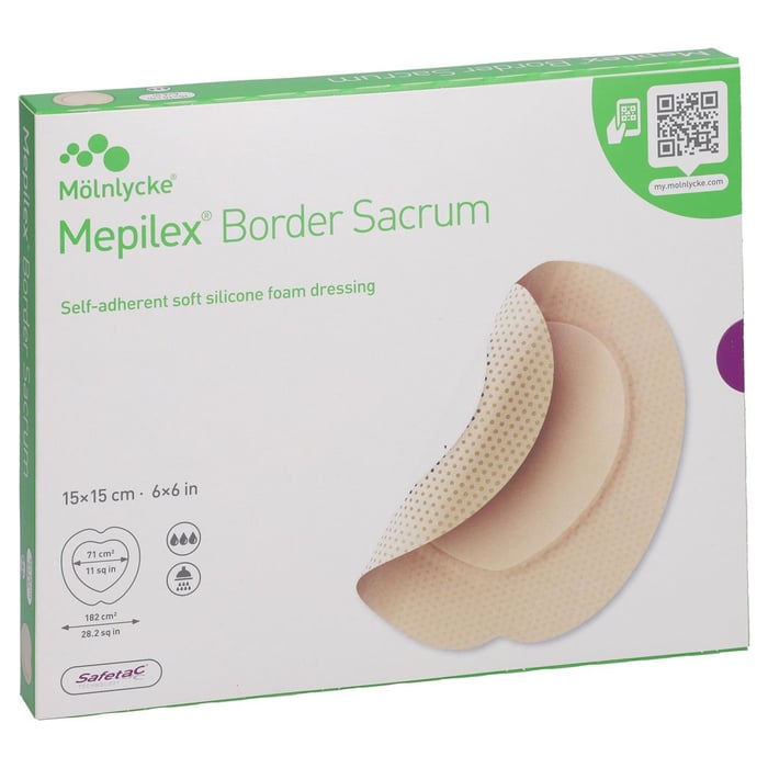 Mepilex Border Sacrum Schaumverb.15x15 cm steril