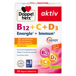 Doppelherz B12 + C + D3 Depot aktiv