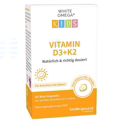 White Omega Kids Vit D3 K2