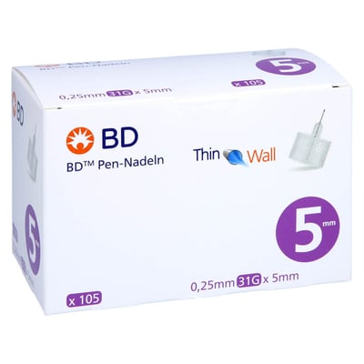 BD Pen-nadeln 0,25x5 mm Produktbild 1