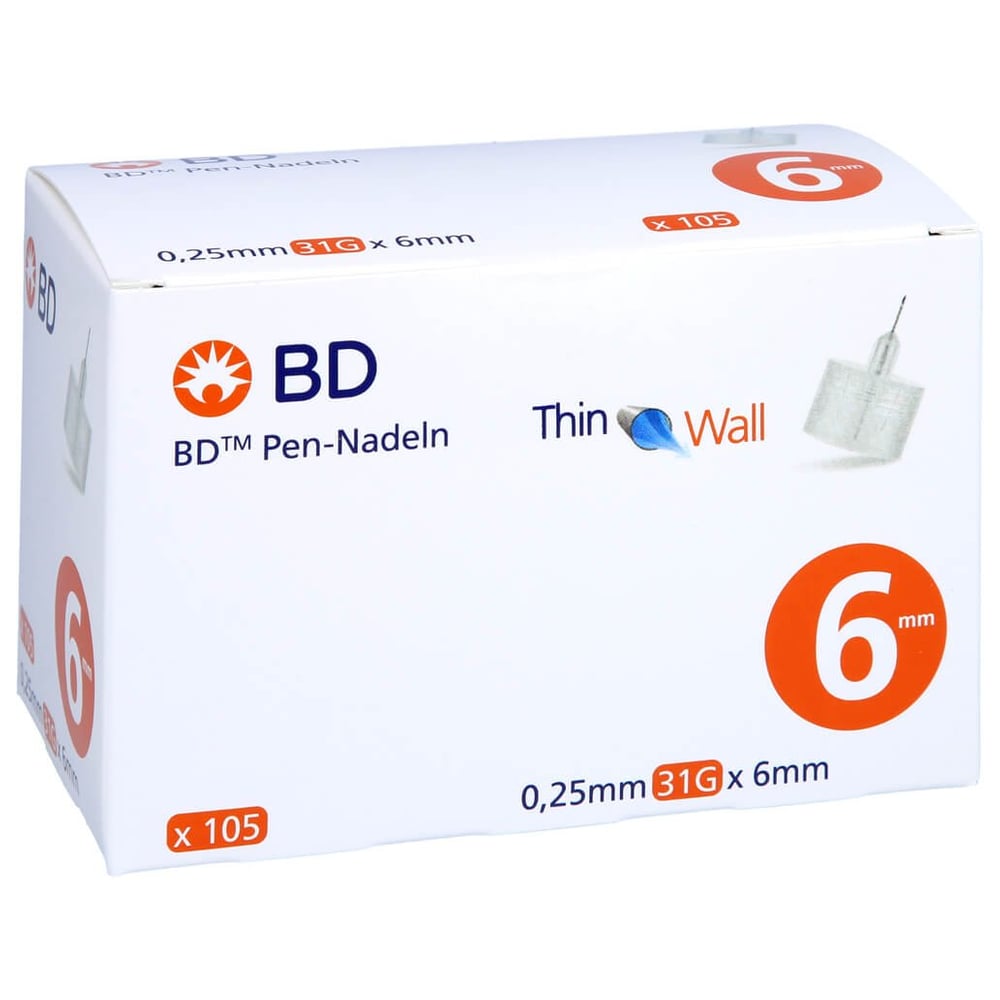 BD Pen-nadeln 0,25x6 mm