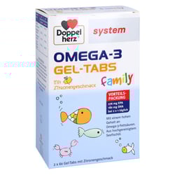 Doppelherz Omega-3 Gel-Tabs family system