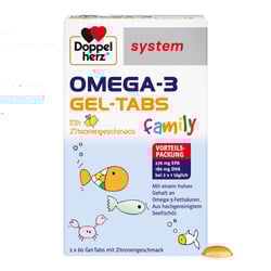 Doppelherz Omega-3 Gel-Tabs family system