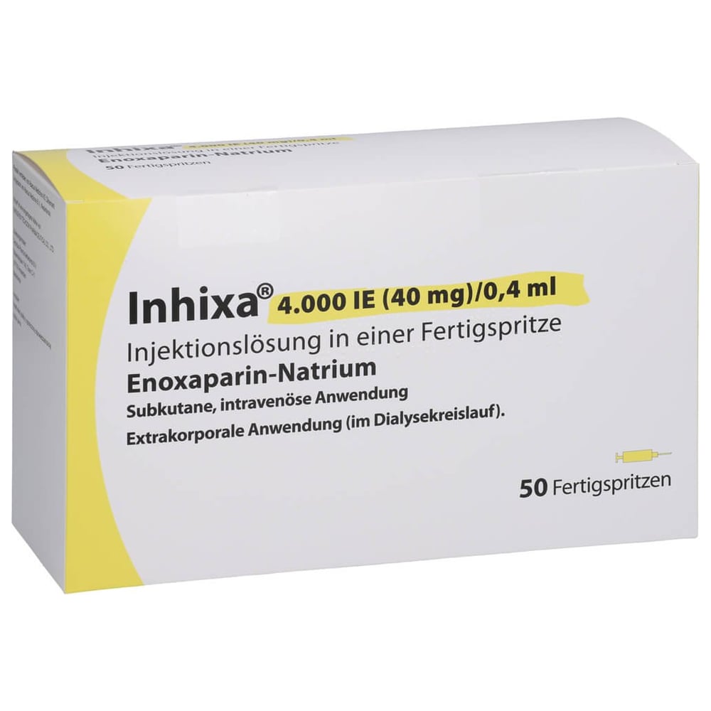 Inhixa 4000 I.E. (40 mg)/0,4 ml Injektionslösung