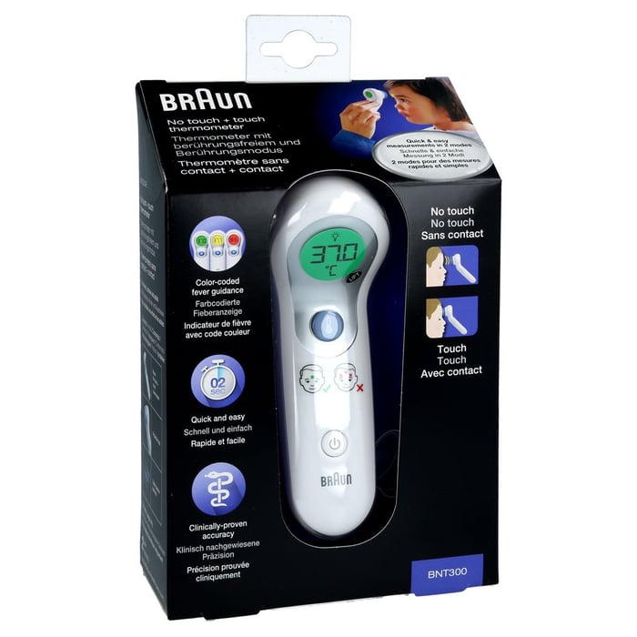 Braun No touch + touch Stirnthermometer