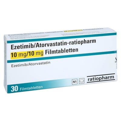 EZETIMIB/Atorvastatin-ratiopharm 10 mg/10 mg FTA