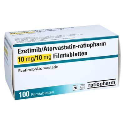 EZETIMIB/Atorvastatin-ratiopharm 10 mg/10 mg FTA