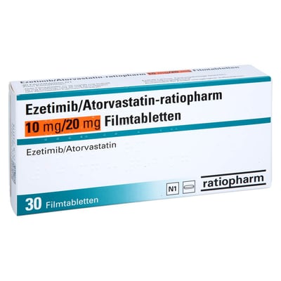 EZETIMIB/Atorvastatin-ratiopharm 10 mg/20 mg FTA