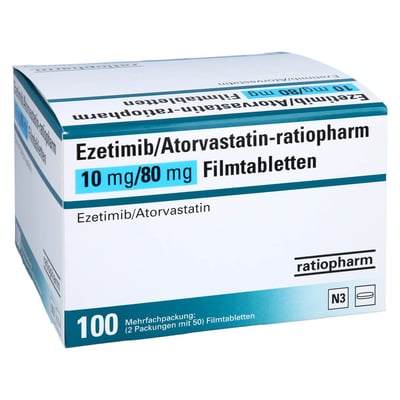 EZETIMIB/Atorvastatin-ratiopharm 10 mg/80 mg FTA
