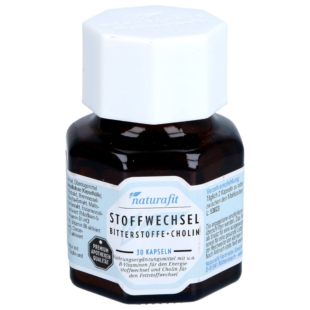 Naturafit Stoffwechsel Bitterstoffe+Cholin Kapseln