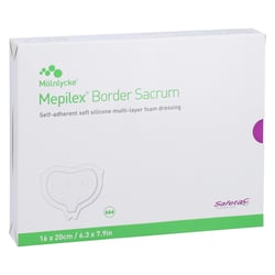 Mepilex Border Sacrum Schaumverband haftend 16x20 cm st. Eurimpharm