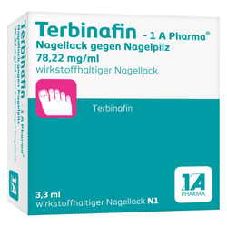 Terbinafin-1A Pharma Nagellack gegen Nagelpilz 78,22 mg/ml