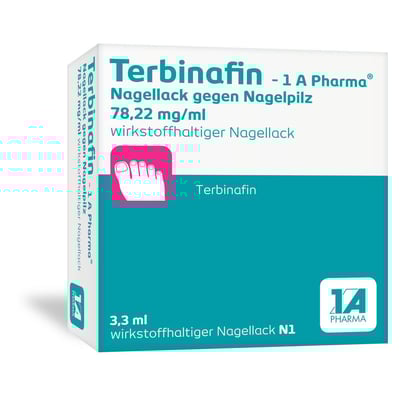 Terbinafin-1A Pharma Nagellack gegen Nagelpilz 78,22mg/ml
