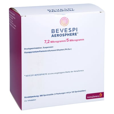 Bevespi Aerosphere 7.2 ug/5 ug Dru.Gasinh.3x120Hub