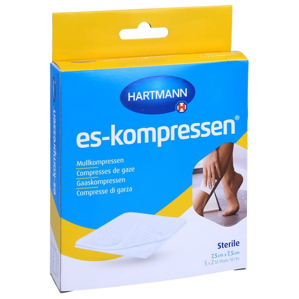 ES-Kompressen steril 7,5x7,5 cm 8fach 17f dig