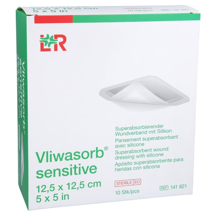 Vliwasorb sensitive 12.5 x 12.5 cm