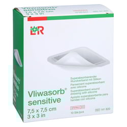 Vliwasorb sensitive 7.5 x 7.5 cm