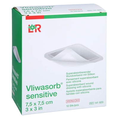 Vliwasorb sensitive 7.5 x 7.5 cm