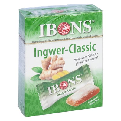 Ibons Ingwer Classic Box Kaubonbons