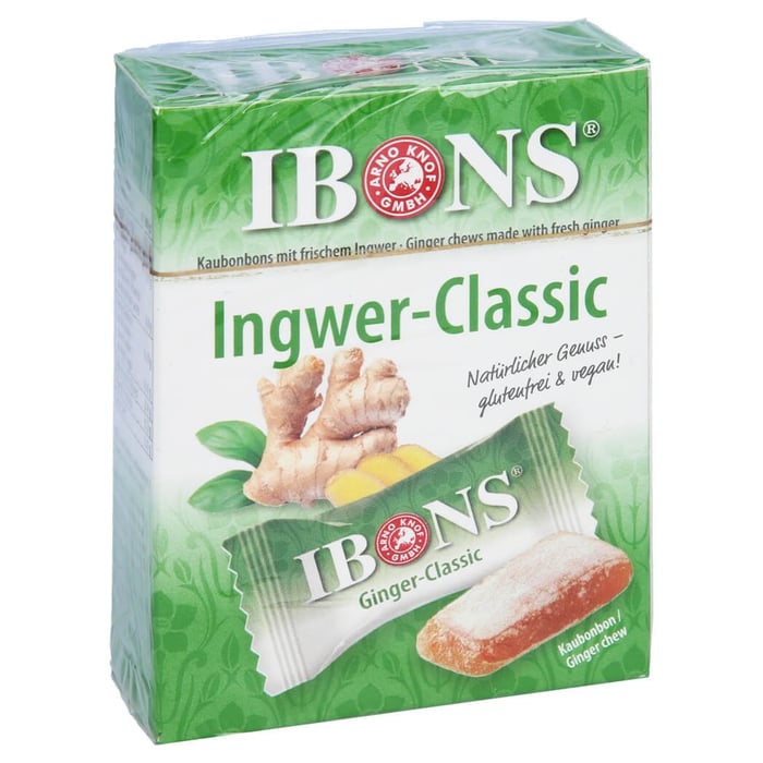 Ibons Ingwer Classic Box Kaubonbons