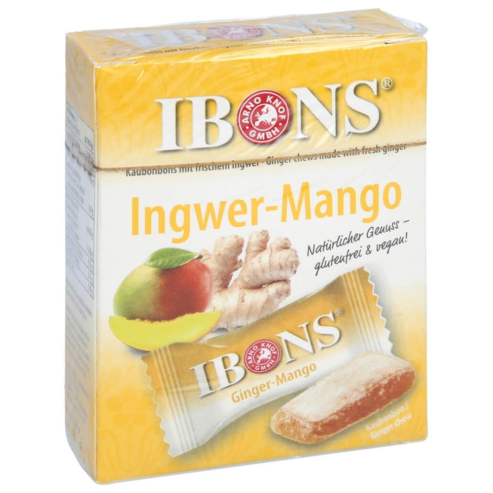 Ibons Ingwer Mango Box Kaubonbons
