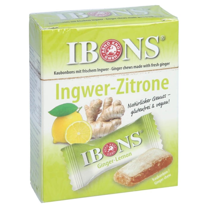 Ibons Ingwer Zitrone Box Kaubonbons