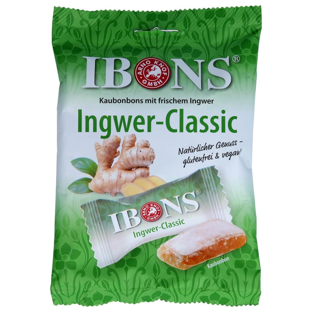 Ibons Ingwer Classic Tüte Kaubonbons