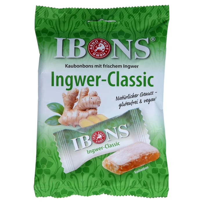 Ibons Ingwer Classic Tüte Kaubonbons