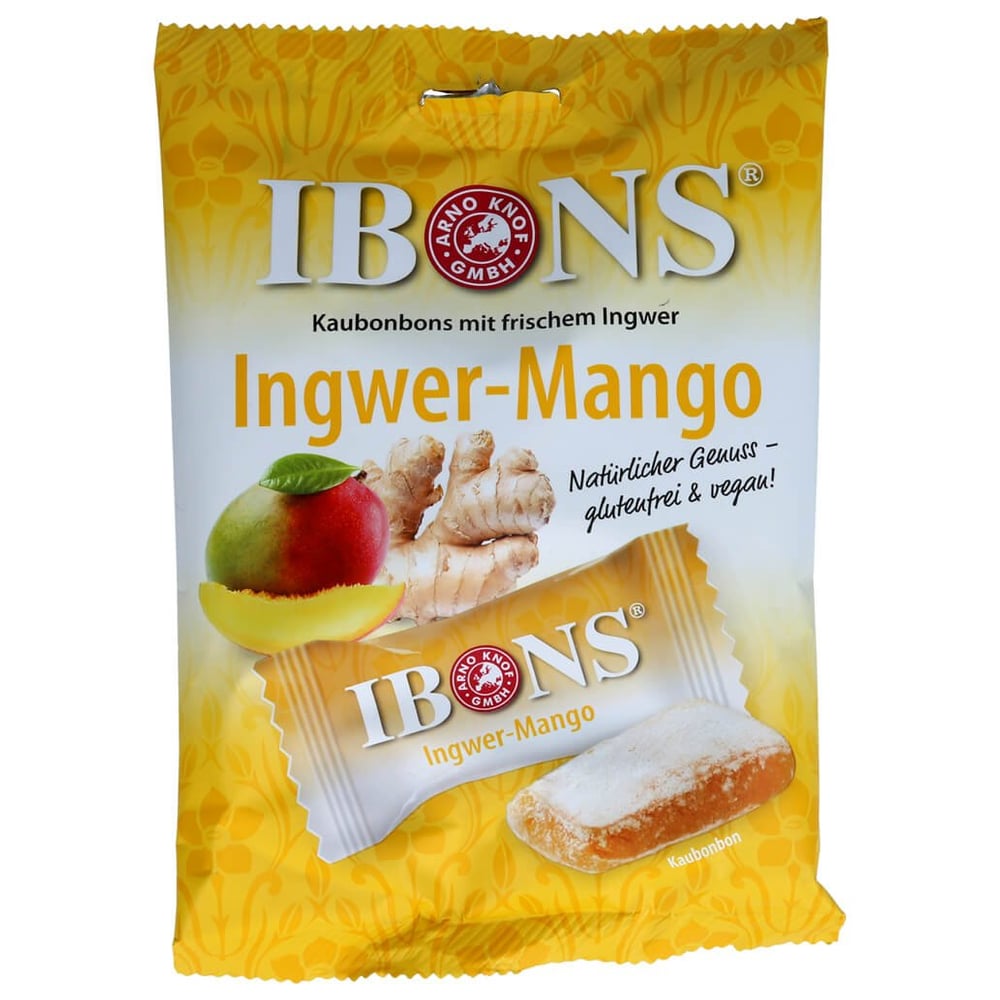 Ibons Ingwer Mango Tüte Kaubonbons