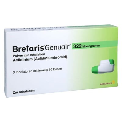 Bretaris Genuair 322 ug Pulver z.Inhalation 3x60ED