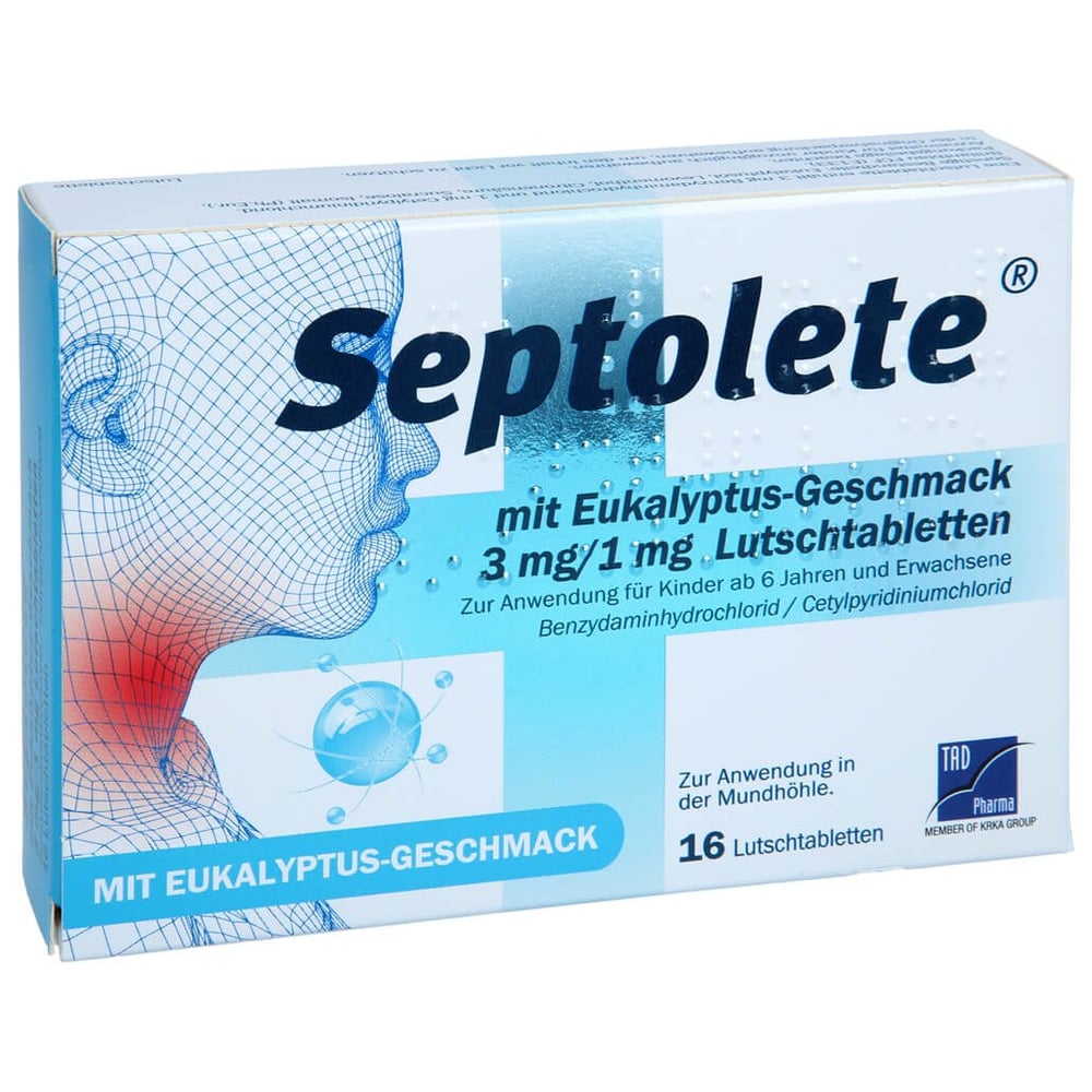 Septolete mit Eukalyptus-Geschmack 3 mg/1 mg