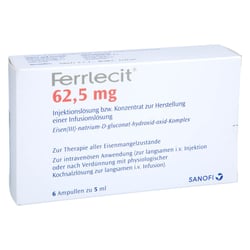 Ferrlecit 62,5 mg b. KonH.Inf-