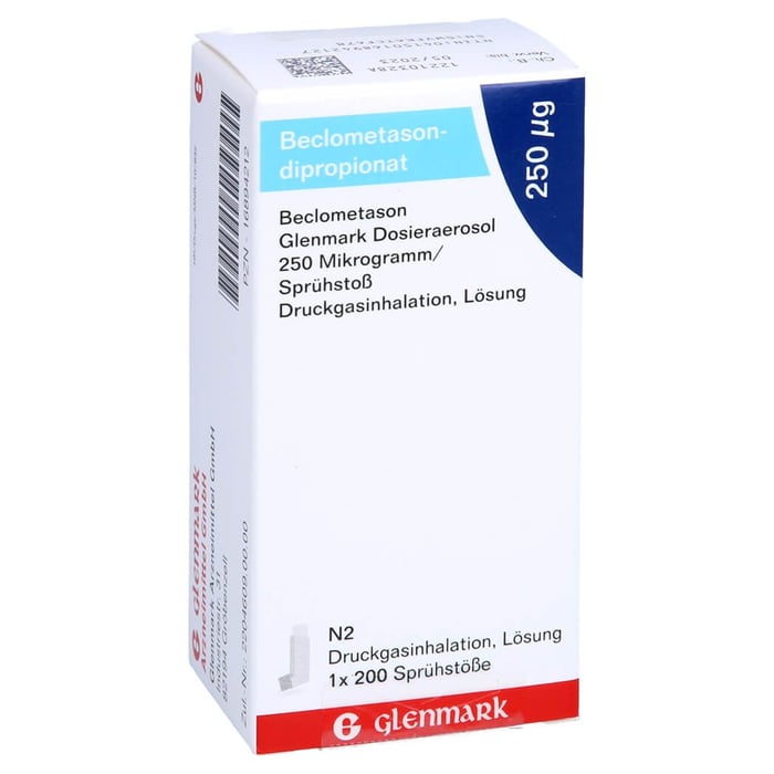Beclometason Glenmark Dosieraerosol 250 Mikrogramm