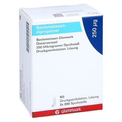 Beclometason Glenmark Dosieraerosol 250 Mikrogramm