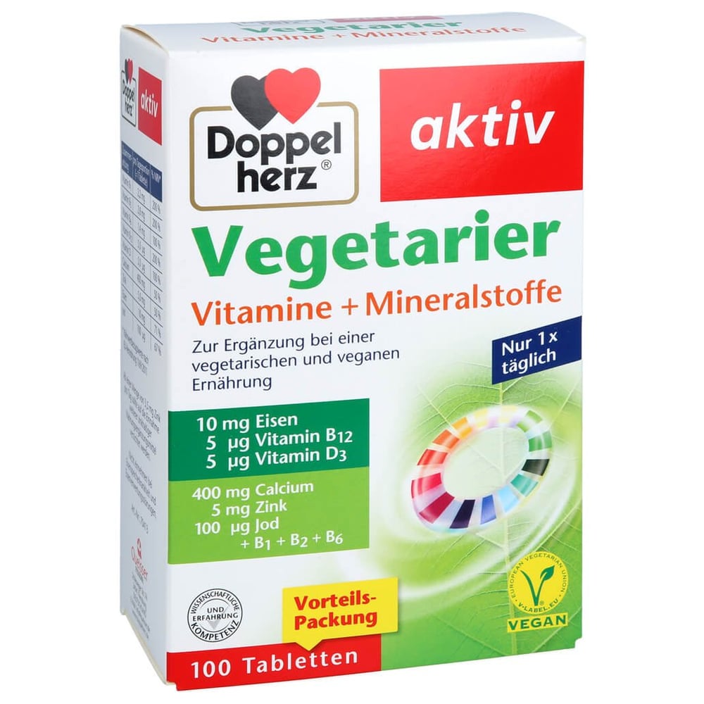 Doppelherz Vegetarier Vitamine+Mineralstoffe Aktiv
