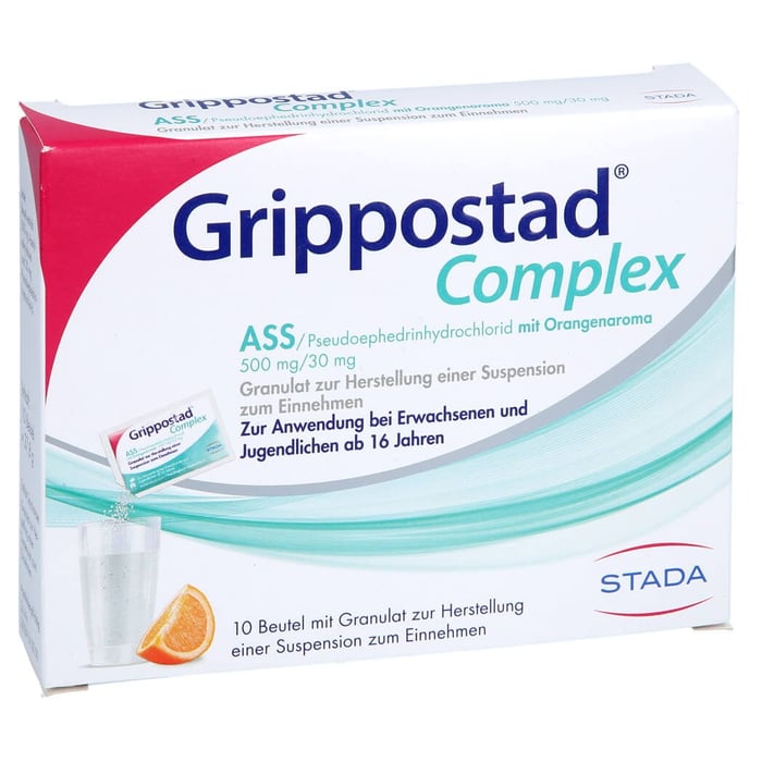 Grippostad Complex ASS/Pseudoephedrin mit Orangenaroma 500mg/30mg