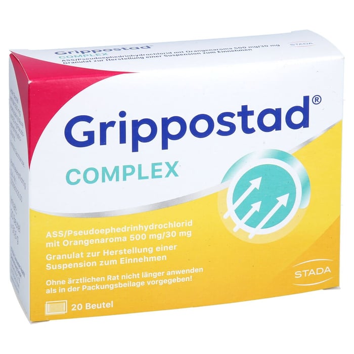 Grippostad Complex ASS/Pseudoephedrin mit Orangenaroma 500mg/30mg