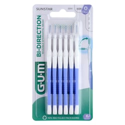 Gum Bi-Direction Interdentalb.0,6 mm hellblau