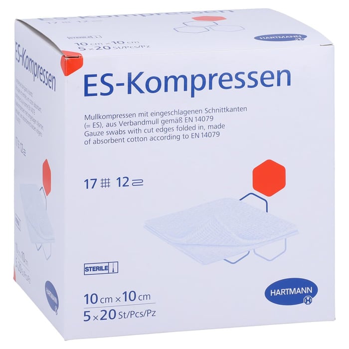 Es-kompressen steril 10x10 cm Großpackung